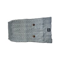 Zeez Cable Knitted Indoor Dog Sweater Grey Medium 32cm
