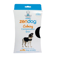 Zendog Calming Compression Shirt for Dogs Black Medium