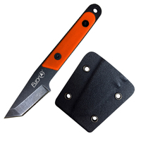 Fury Hi-Vis Orange Backpack Travel Knife w/ Sheath 130mm (74430)