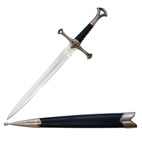 Fury Antique Dagger Pewter w/ Scabbard 300mm (75556)