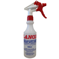 Lanox Mx4 Trigger Nozzle Applicator Clear Plastic Spray Bottle 500ml (MG-44440)