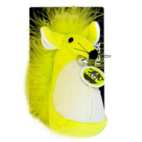 Scream Fatty Mouse Interactive Play Cat Toy Loud Green 13cm
