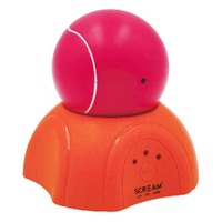 Scream 360 Laser Light Ball w/ Stand Cats & Small Dogs Toy Loud Pink & Orange