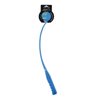 Scream Ball Launcher Throw & Fetch Dog Toy Loud Blue 65cm