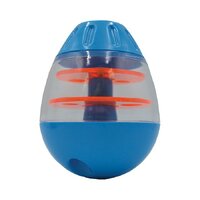 Scream Tip & Roll Dog Treat Dispenser Loud Blue & Orange 13cm
