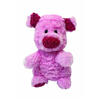 Multipet Wrinkleez Pig Plush Dog Squeaker Toy 24cm