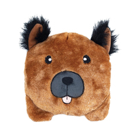 Zippy Paws Squeakie Buns German Shepherd Interactive Plush Pet Dog Squeaker Toy