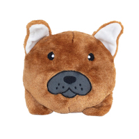 Zippy Paws Squeakie Buns French Bulldog Interactive Plush Pet Dog Squeaker Toy