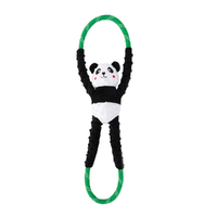 Zippy Paws RopeTugz Panda Interactive Play Durable Pet Dog Toy