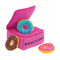 Zippy Paws Zippy Burrow Donutz Box Interactive Pet Dog Squeaker Toy