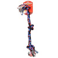 Flossy Chews Three Knot Tug Dog Chew Toy Assorted Medium 51cm