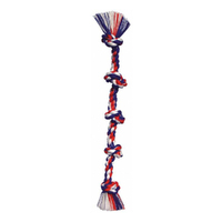 Flossy Chews Five Knot Tug Dog Chew Toy Assorted Super XL 183cm