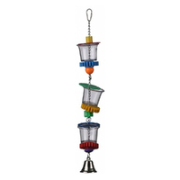 SuperBird Bottoms Up Bird Toy for African Greys Amazons & Eclectus 43 x 6.5cm
