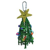 SuperBird Mini Xmas Tree Bird Toy for Parrotlets Parakeets & Cockatiels