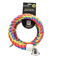 Scream Bird Bungee Rope Sturdy Cotton Bird Toy Multicolour XL