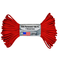 Fury Paracord 7 Strand Core Utility Cord 30m Red (99352)