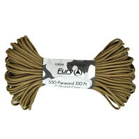 Fury Paracord 7 Strand Core Utility Cord 30m Tan (99355)