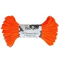 Fury Paracord 7 Strand Core Utility Cord 30m Neon Orange (99358)