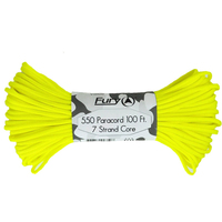 Fury Paracord 7 Strand Core Utility Cord 30m Neon Yellow (99360)