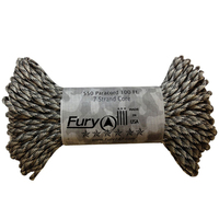 Fury Paracord 7 Strand Core Utility Cord 30m Urban Camo (99366)