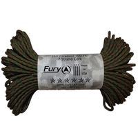 Fury Paracord 7 Strand Core Utility Cord 30m Ground War Camo (99368)