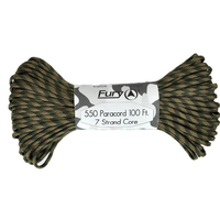 Fury Paracord 7 Strand Core Utility Cord 30m Recon Camo (99369)