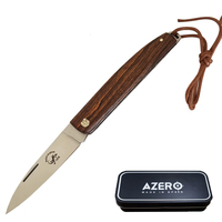 Azero Bocote Wood Pocket Knife 175mm Overall Length (A100051)