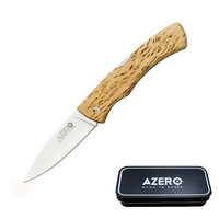 Azero Curly Birch Wood Pocket Knife 200mm Overall Length (A130121)