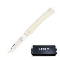 Azero White Micarta Pocket Knife 175mm Overall Length (A181101)