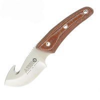 Azero Micarta Gut Hook Skinner Knife 150mm Overall Length (A230101)