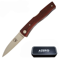 Azero Cocobolo Wooden Pocket Knife 175mm Overall Length (A231023)