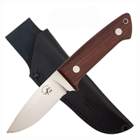 Azero Violet Palisander Wood Hunting Knife 205mm Overall Length (A243083)
