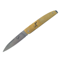 Salamandra Brass Handle Stainless Steel Pocket Knife 175mm (A306001)