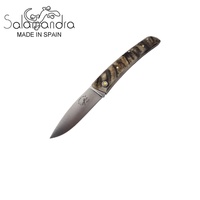 Salamandra Ram Horn Stainless Steel Folding Pocket Knife 156mm (A311452)