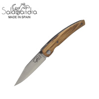 Salamandra Olive Wood Stainless Steel Pocket Knife 174mm (A315011)