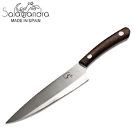 Salamandra Ziricote Wood Stainless Steel Chefs Knife Large (A417)