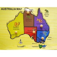 Australian Map Wooden Puzzle (AAC002728)