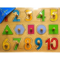 Numbers & Shapes Wooden Puzzle (AAC100369)