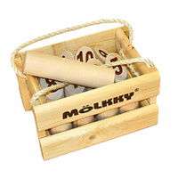 Molkky Wooden Classic Interactive Outdoor Fun Game (AAC540139)