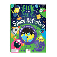 Bookoli Glow in the Dark Space Activities Childrens Activity Book (ABW728530)