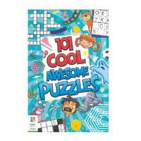 Hinkler 101 Cool Awesome Puzzles Childrens Book Softcover Large (ABW957789)
