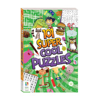 Hinkler 101 Super Cool Puzzles Childrens Book Softcover Large (ABW957796)
