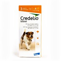 Credelio Ticks & Fleas Treatment Chewable Tablets for Dogs 5.5-11kg 3 Pack