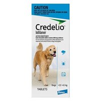 Credelio Ticks & Fleas Treatment Chewable Tablets for Dogs 22-45kg 6 Pack