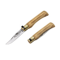 Old Bear Classical Carbon Olive Wood Pocket Knife Small 170mm (ANT-9306-17-LU)