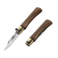 Old Bear Classical Carbon Walnut Pocket Knife Medium 190mm (ANT-9306-19-LN)