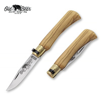 Old Bear Carbon Classical Olive Folding Pocket Knife (ANT-9306-19-LU)