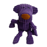 Paw Play Dog Plush Interactive Pet Dog Chew Toy w/ Squeaker Purple 30cm
