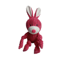 Paw Play Rabbit Plush Interactive Pet Dog Chew Toy w/ Squeaker 30cm
