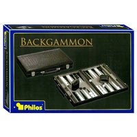 BACKGAMMON 15" Black Crocodile (BAK017337)